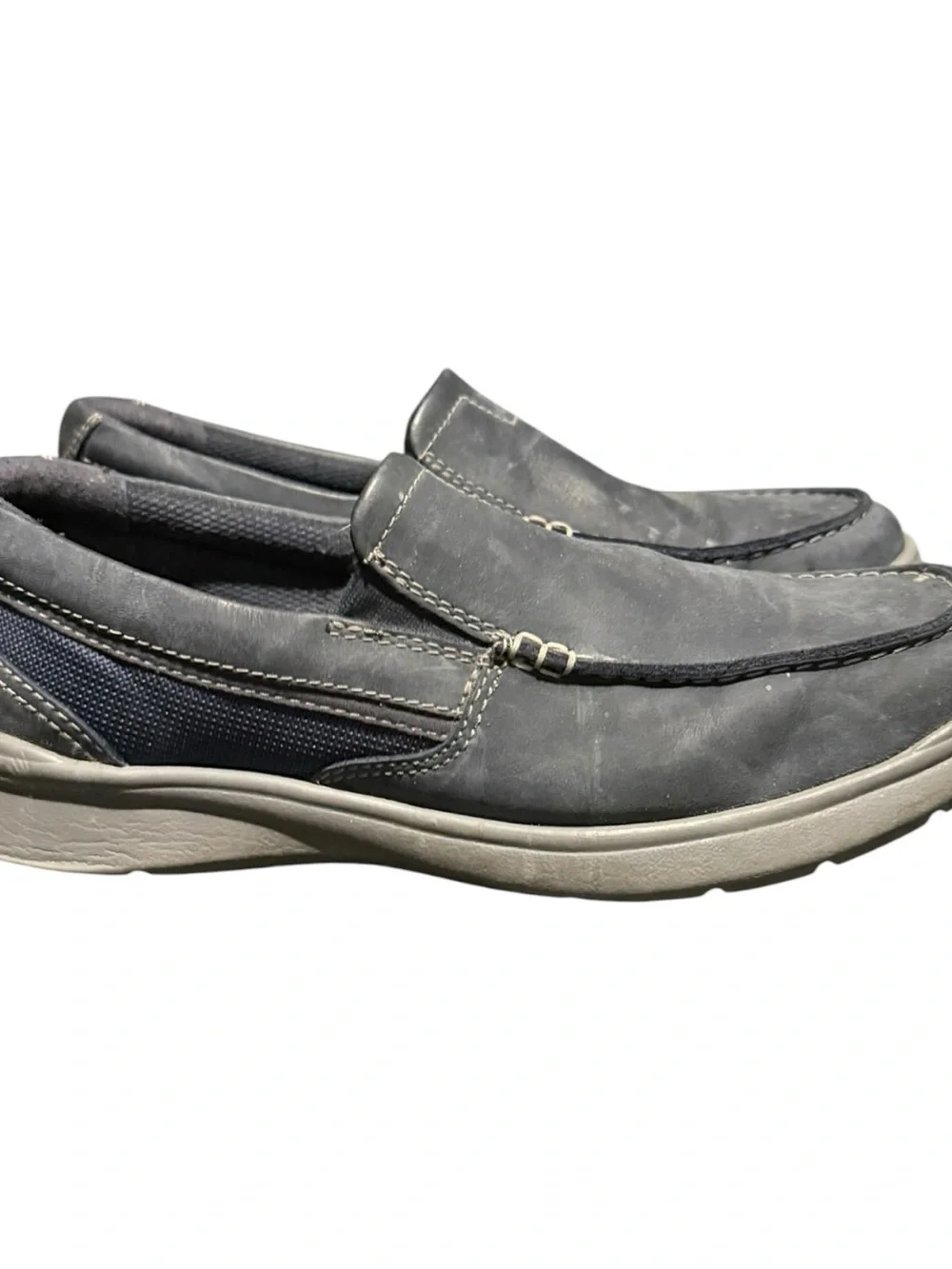 Clarks Men's Cotrell Blue Easy Loafer Slip-on Shoes Sz 9.5 M Casual Lifestyle